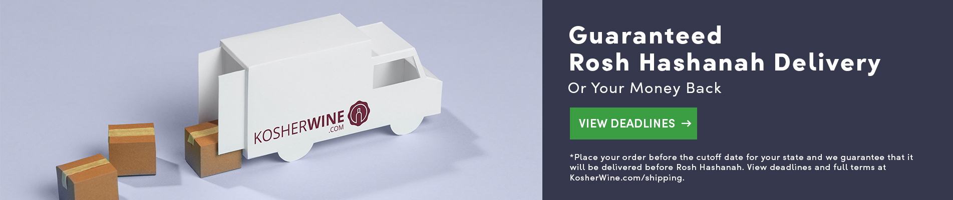 Guaranteed Kosher Wine Delivery for Rosh Hashanah